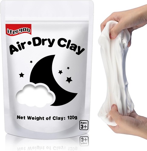 Ifergoo white air dry clay - air,