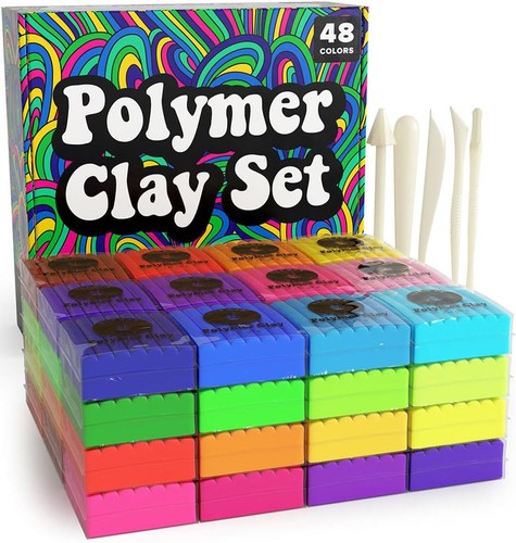 Polymer clay kit colors - 48,