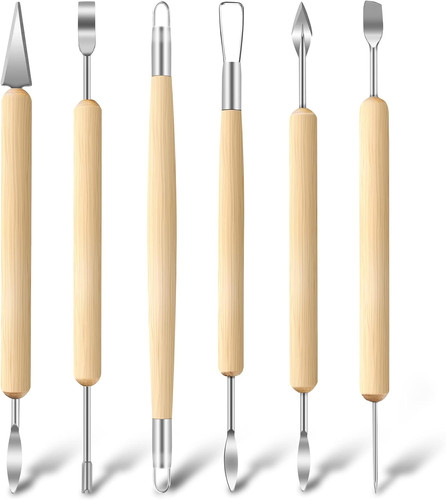 Pack clay tools kit pottery - clay,