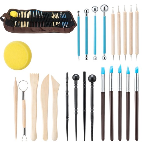 24x clay sculpting set - set, wax