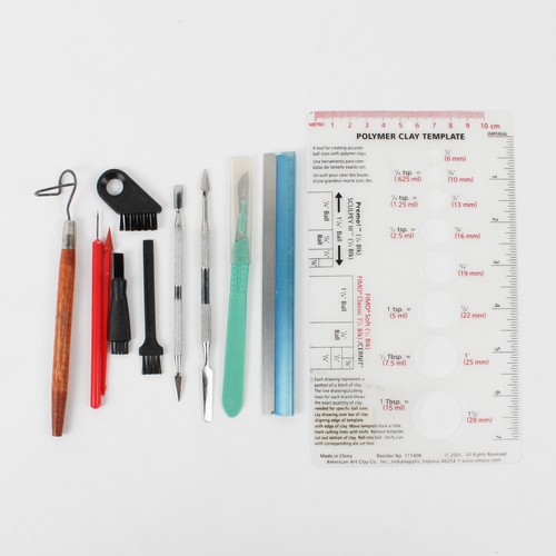 Assorted small clay hand - clay,