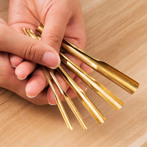 5pcs brass clay hole - brass,