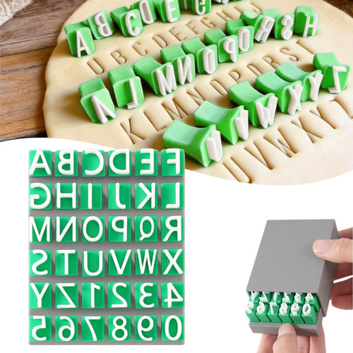 Alphabet stamps set for clay - stamps,
