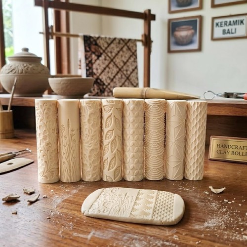 8pcs clay texture roller - roller, set
