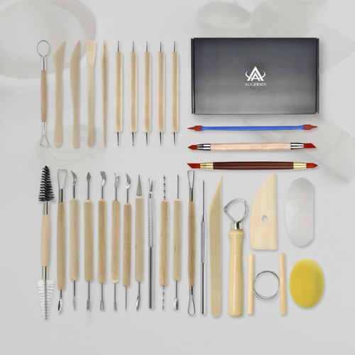 Pottery sculpting tools 32pcs - pottery,